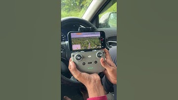 🎮🚗 "Flying a Drone from Inside the Car! 😱 | DJI Air 3 Controller Test Drive ✈️🌲"