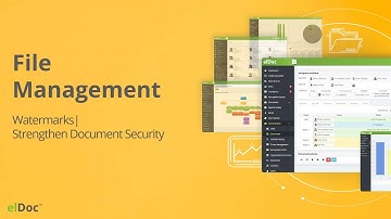 elDoc –  Watermarks | Enhance Document Protection | File Management