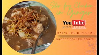 STIR FRY CHICKEN IN GINGER youtube viral food homemade asmr gingerchicken