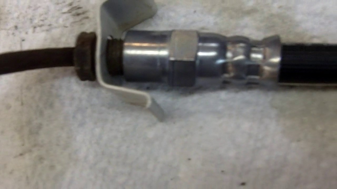 Mercedes brake hose tech tip YouTube