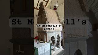 The shrine of St Melangell in Wales.  #celtic #medieval #shrine @allanbarton
