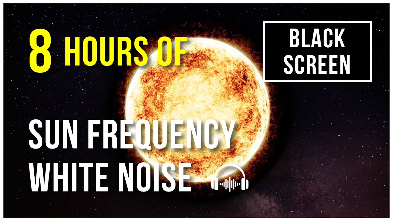 NASA Sun Sound Ambience Black Screen | 8 Hours of Soothing Solar Frequencies 