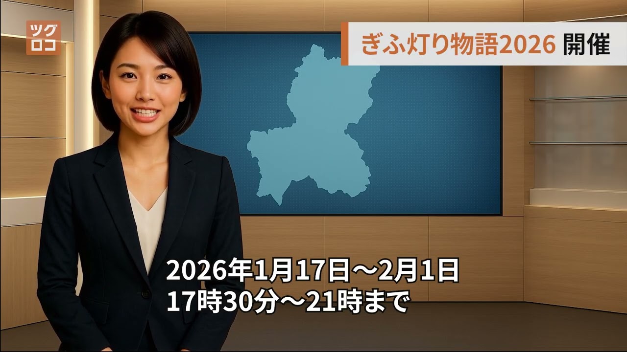 ぎふ灯り物語2026｜岐阜公園・正法寺が光に包まれる冬のナイトイベント