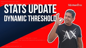 Auto Statistics Update Threshold in SQL Server