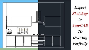 Export Sketchup to Autocad 2D Drawing Perfectly | Export 2D line Drawing From Sketchup