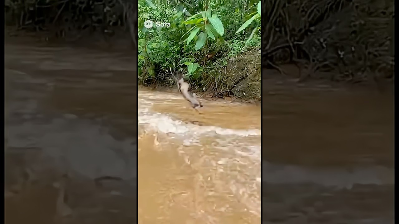 🐒 Brave Capybara Jumps Into River to Save a Drowning Monkey 💦 | 感動のRescueシーン 