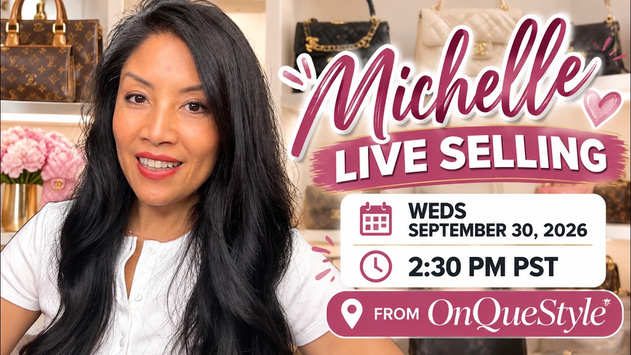 LIVE HANDBAG SALE! 👜✨ Michelle Live from OnQueStyle