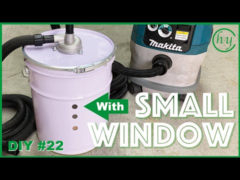 How to make a dust collector using homemade cyclone dust collector