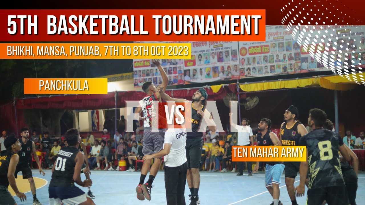 Final Match Panchkula Vs Ten Mahar Army 5th All India Basketball