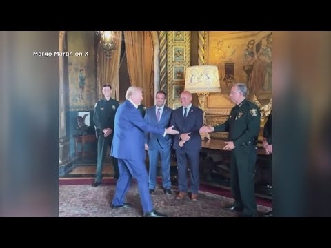 Donald Trump gives