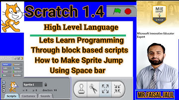 How to make sprite jump using space bar in scratch 1 4