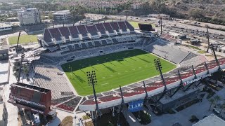 Aerial views of San Diego State's newly finished Snapdragon Stadium
