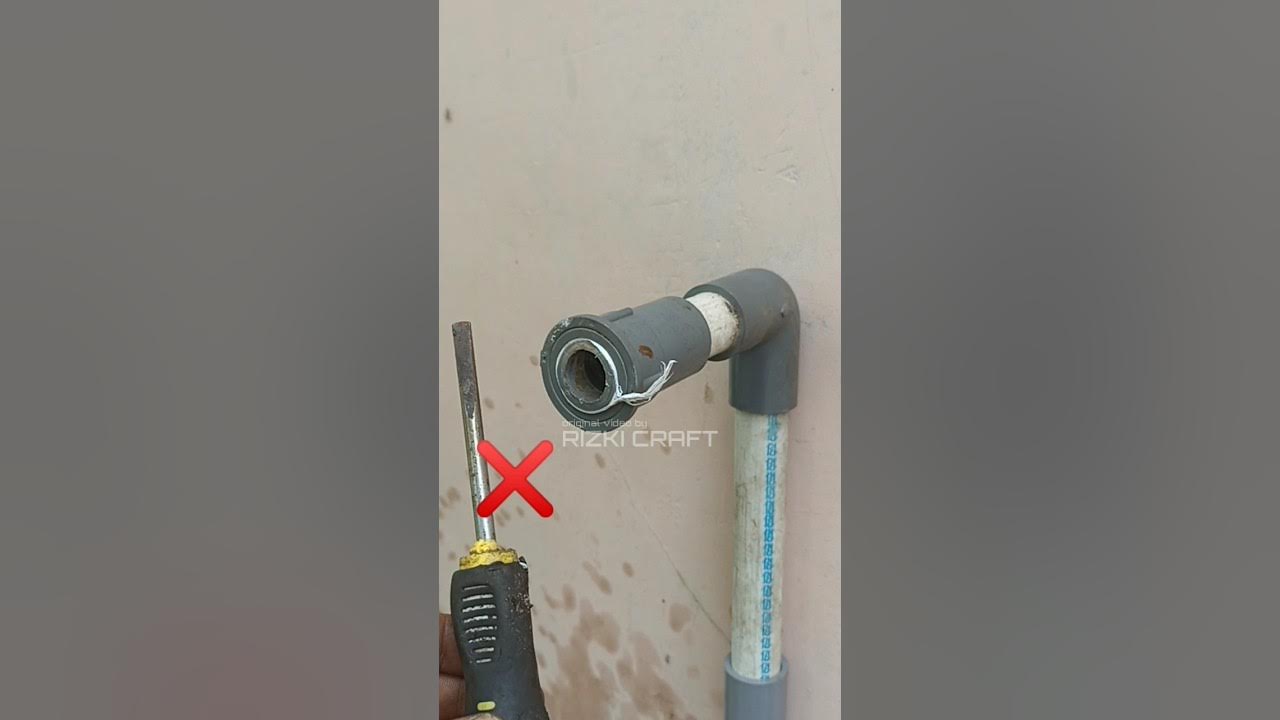 How to deal with broken taps on PVC pipe threads short tutorial idea