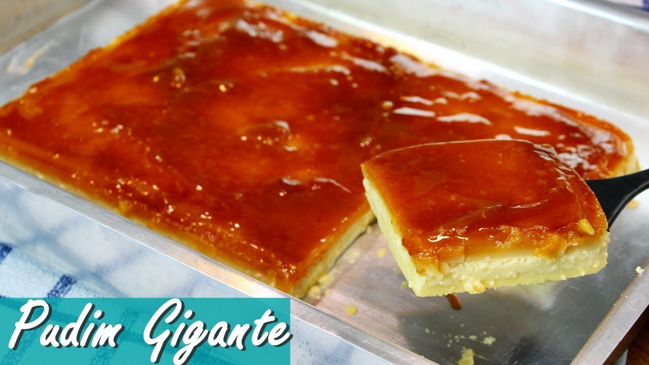 PUDIM DE PADARIA GIGANTE | PUDIM TAMANHO FAMÍLIA | Menino Prendado