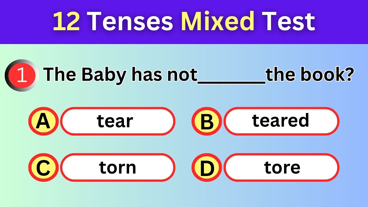 Tenses Practice Test | 50 MCQs for Exams, IELTS, and Competitive Tests