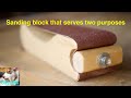 A type of sanding block that can be tensioned