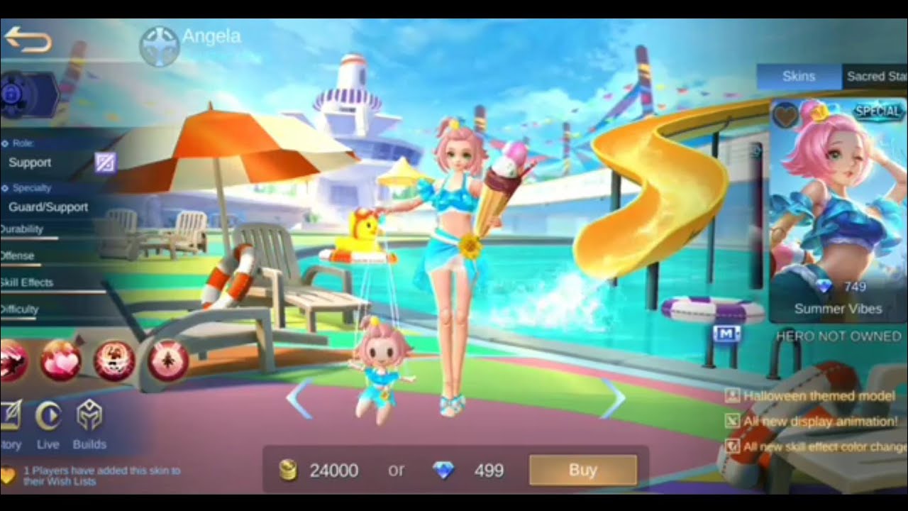 Skin Angela Terbaru Summer Vibes - YouTube