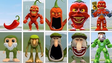 EVOLUTION OF ALL TRALALELO TRALALA & ALL TUNGTUNGTUNG SAHUR FAMILY ITALIAN AI BRAINROT MEMES in Gmod
