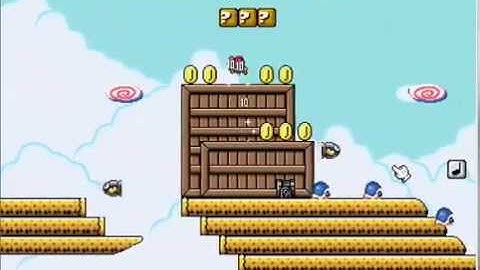 SMBX : super mario world airship level (God mode)