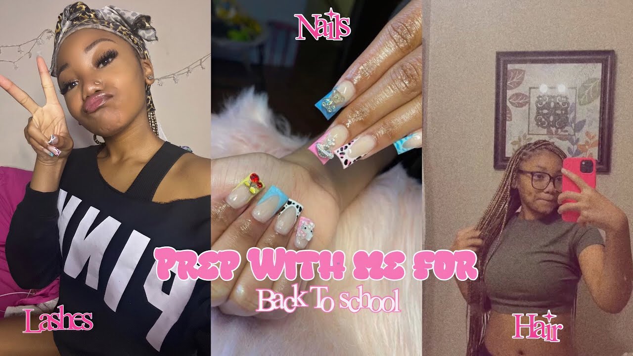Prepare with me for back to school :) | nails, lashes, hair & etc ...
