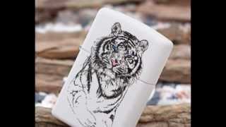 Zippo White Siberian Tiger 24810 Sibirya Kaplanı Video