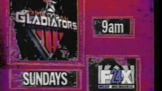 Wcgv - Fox 24 American Gladiators Promo 15 Sec 1993