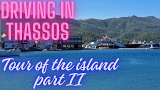 Driving in Thassos island - tour of the island part II