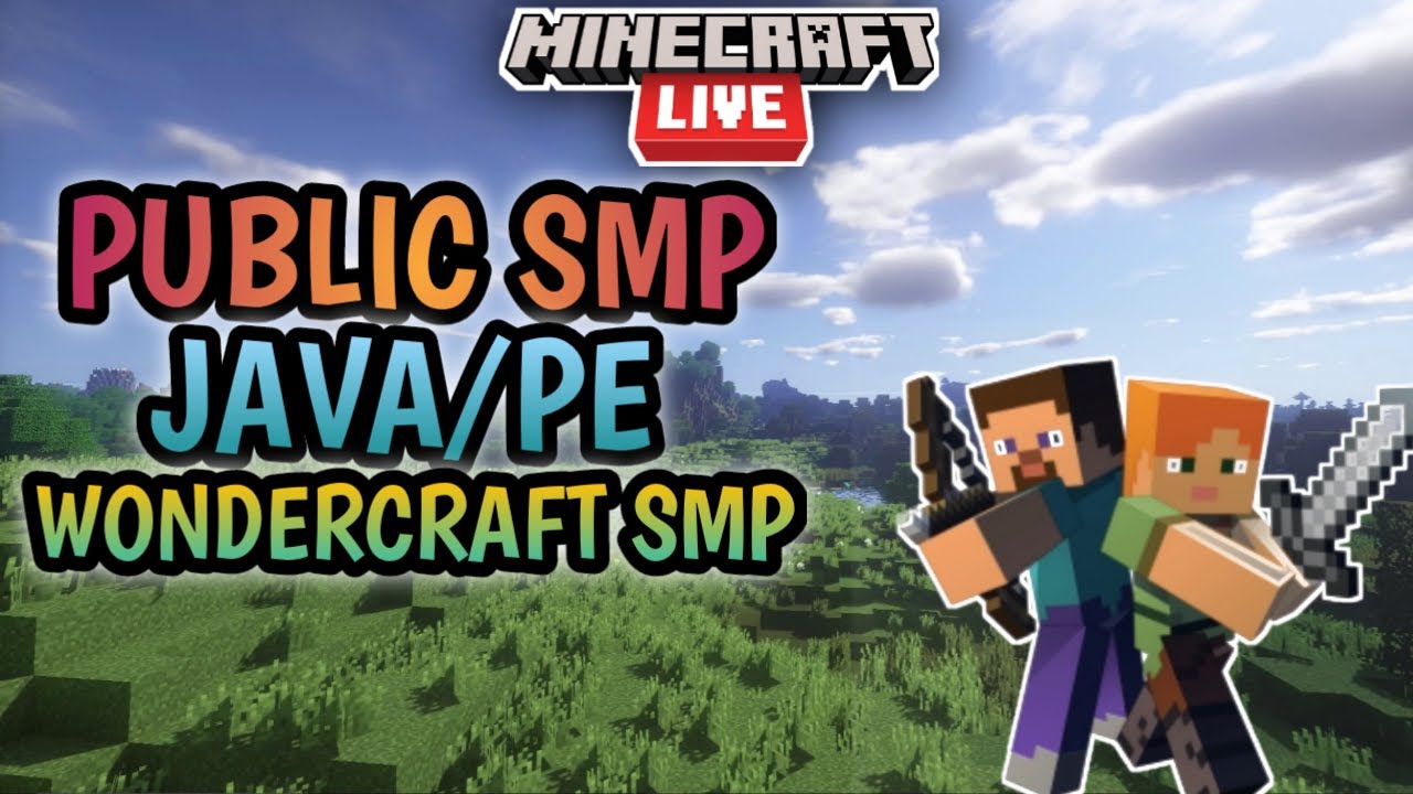 Minecraft Live 🔴 Public Smp Java + Pe | 24/7 Minecraft server # ...