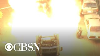 Large explosion occurs as LAPD attempts to seize illegal fireworks