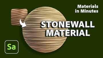 Design a Stonewall Material in Substance 3D Sampler | Materials in Minutes #8 | Adobe Substance 3D