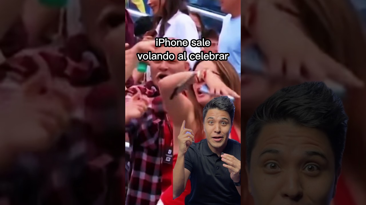 😭 iPhone sale volando al gritar GOL! #Tecnologia #iPhoneVuela #Celebracion #Garantia #AppleCarePlus