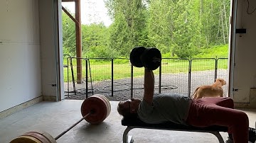 Day 42: Can a lazy 48 year old get back in shape? #benchpress