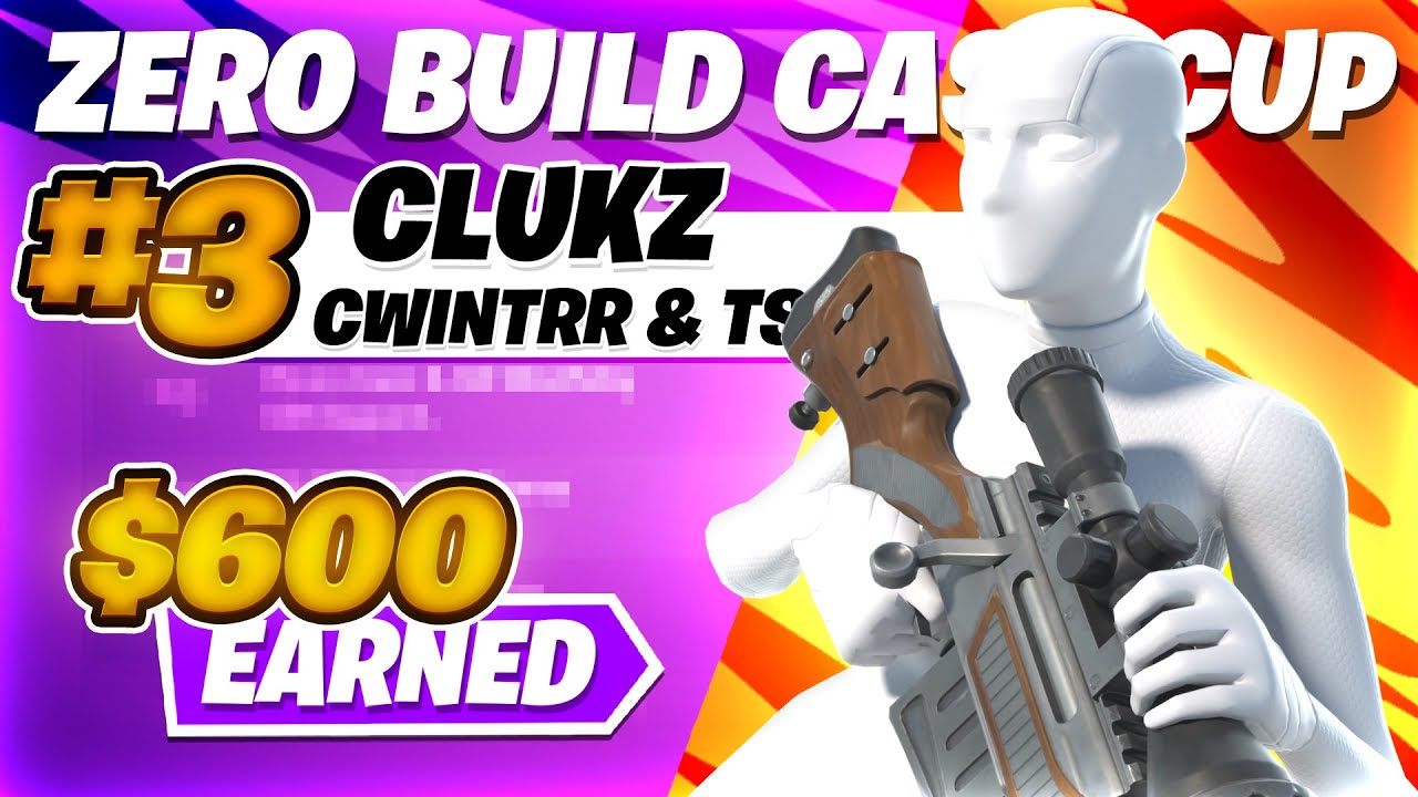 3RD IN THE ZERO BUILD TRIO CASH CUP FINALS ($600) 🏆 | Clukz