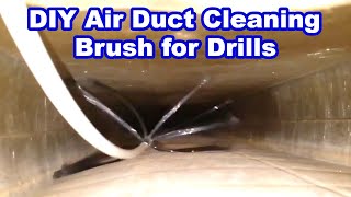 DIY Air Duct Cleaning Brush for Drills  Making a Brush to Clean Ductwork