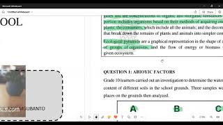 Life Sciences Grade 10 Practical Term 3