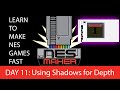 Learn to make NES games FAST: LESSON 11, shadows for depth