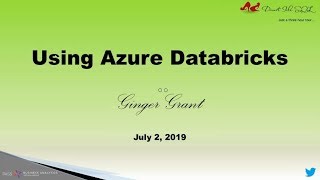 Using Azure Databricks to develop scalable data solutions Dp 3011 Implementing A Data Analytics Solution With Azure Databricks