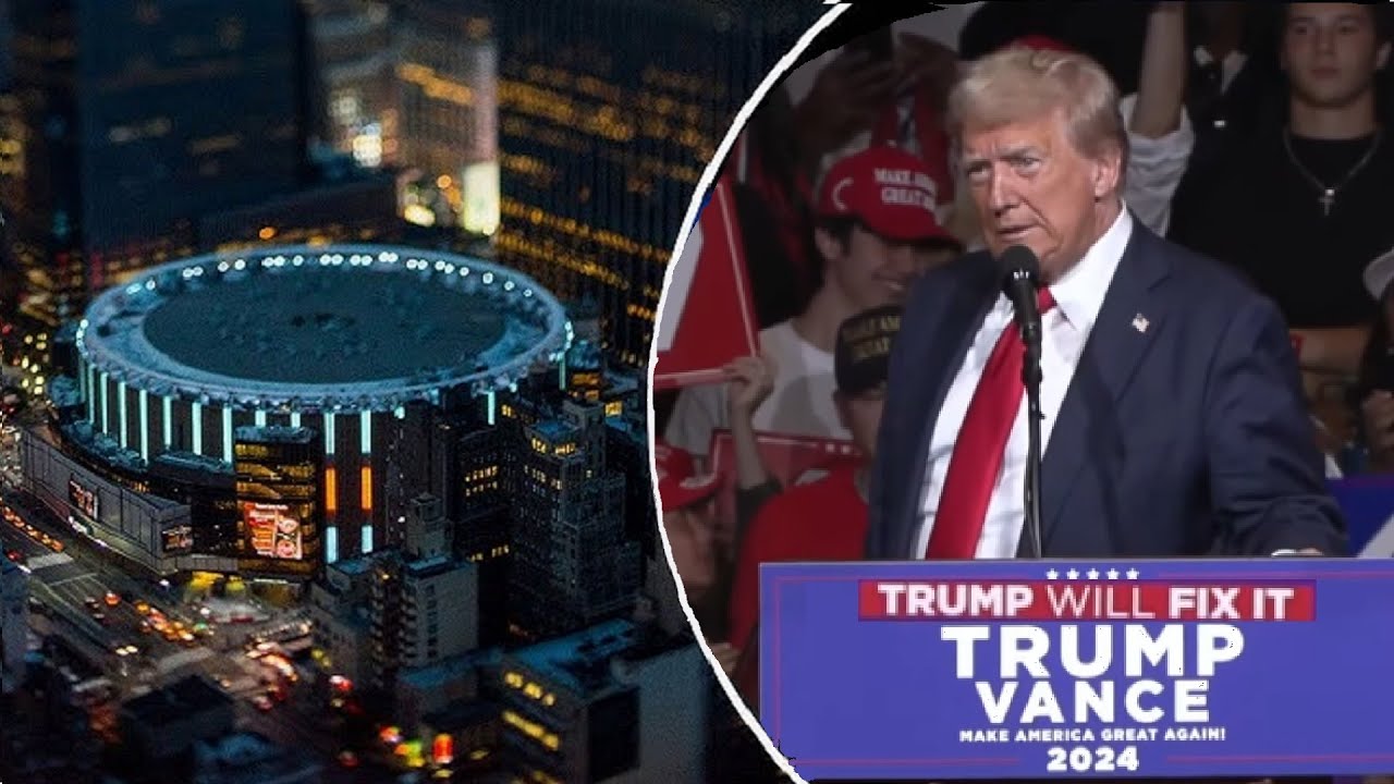LIVE ~ Trump Holds a Rally at the Historic Madison Square Garden in New ...