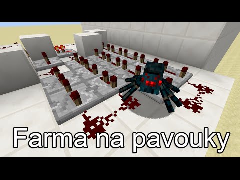 Minecraft 1.8 tutoriál: XP farma na pavouky (Cave Spider)