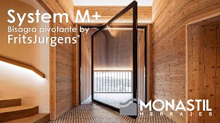 juntos profundamente busto Instalación y ajuste bisagra pivotante SYSTEM M+ by Fritsjurgens - YouTube