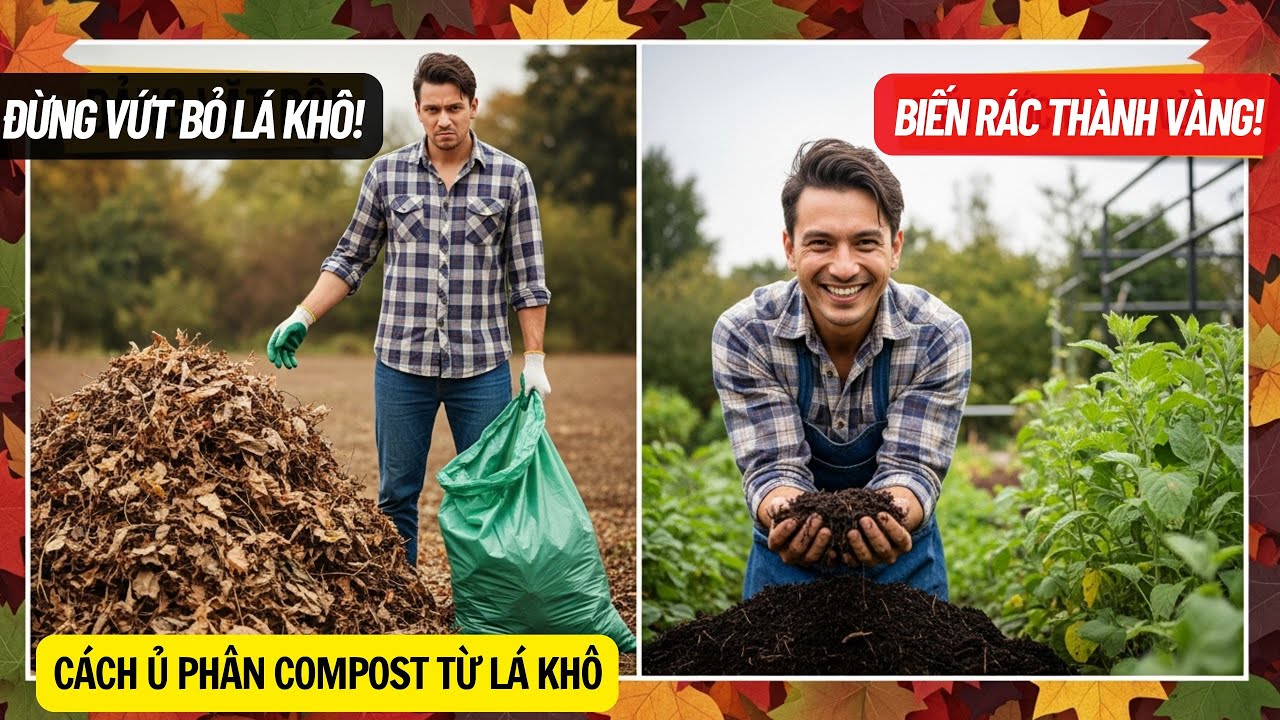 Đừng Vứt Bỏ Lá Khô! 7 Sai Lầm Làm Vườn Vào Mùa Thu Phổ Biến Nhất, Cách Ủ Phân Compost Từ Lá Khô!