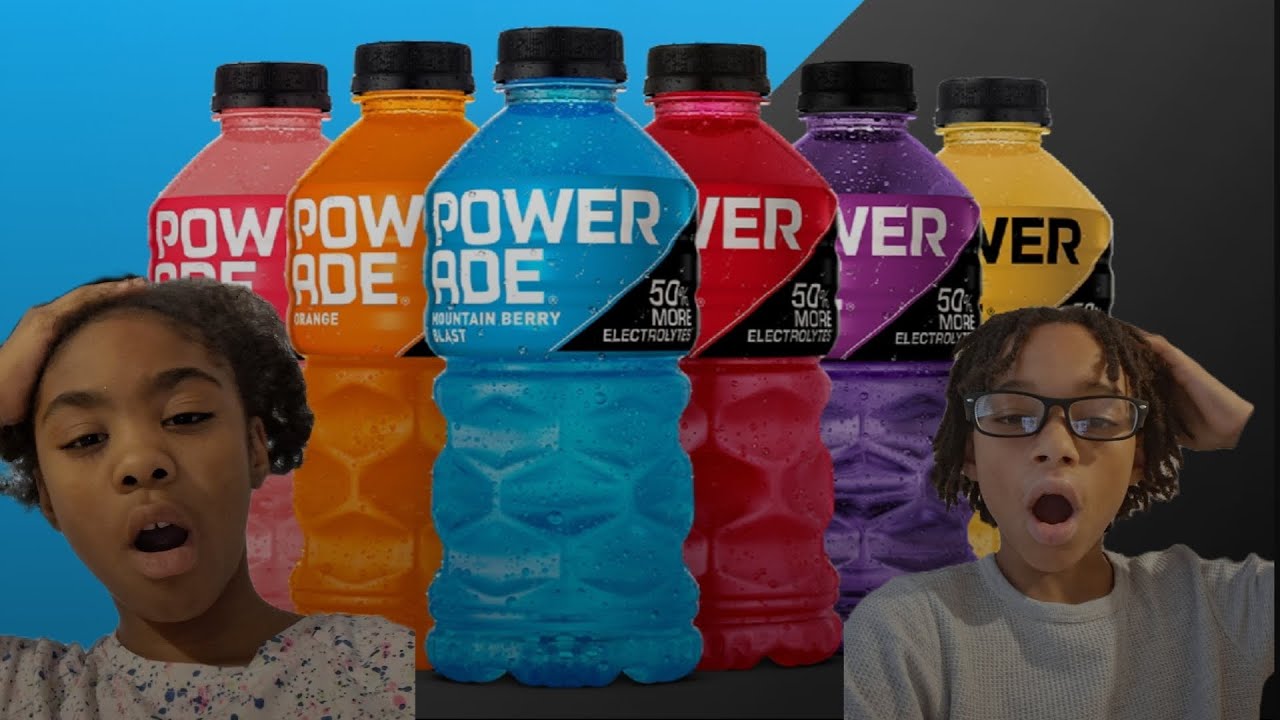TRYING ALL OF THE NEW POWERADE FLAVORS - YouTube