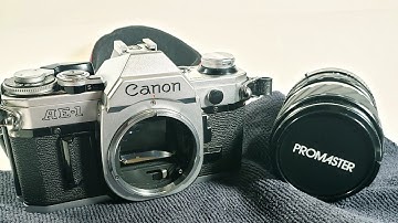 Canon AE-1 Film Camera Film Advance Lever And Shot Testing