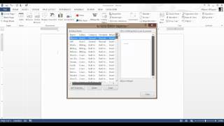 Customizing Building Blocks in Word 2013