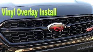 Emblem & Eyelid Vinyl Overlays [2018 Subaru WRX STi]