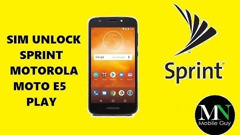 Instantly SIM Unlock Sprint / Boost / Virgin Mobile Motorola Moto E5 Play XT921-5!