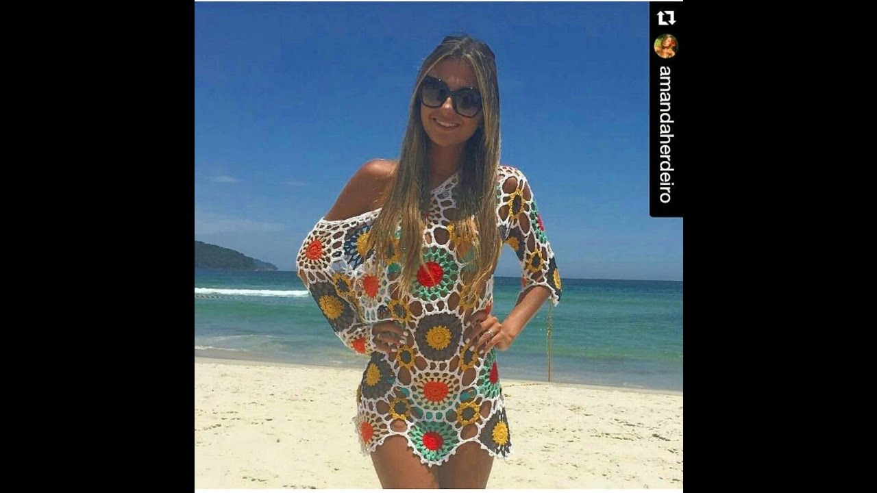 SAÍDA DE PRAIA MOTIVOS COLORIDOS 1º parte VIVIANE SANTOS