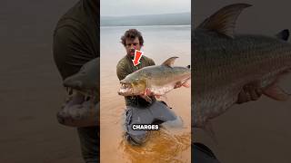 River Monster With Steak-Knife Teeth 😱 (Goliath Tigerfish)#viralshorts