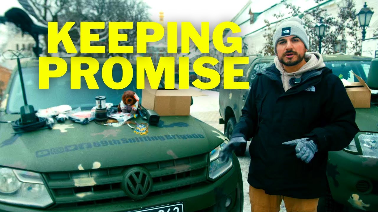 NAFO Truck Handoff to Ukrainian Soldiers