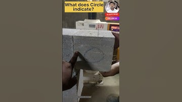 Circle mark on AAC Block Indicates? AAC Block Testing|Light weight Block| Which side of cube is good